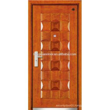 Front entry steel wood armored door